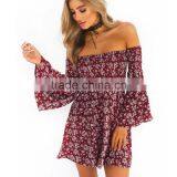 High Quality Styles Floral Off-Shoulder Dress Latest Dress Patterns Ladies for Wholesale thumbnail-1