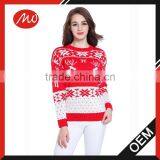 Ugly Christmas Vintage Reindeers Women Cashmere Jumper Sweater thumbnail-1