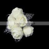 Wholesale Decoration Millinery White Terylene Artificial Flower thumbnail-5