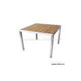 Sell Stainless Steel Table With Teak Wood Rose Top thumbnail-1