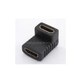 HDMI AF to AF 90 degrees  Adapter with Conductive Resistance of 2 Ohms