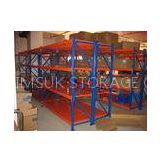 Industrial Storage Steel Warehouse Shelving Racks 4 Tier Medium Weight Shelving Racks