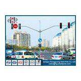 S355J2G3 Red Green Automated Traffic Light Pole ,  Traffic Sign Pole