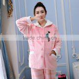 Hot Selling Flannel Fleece Good Quality Women Suit Maternity Dress thumbnail-1