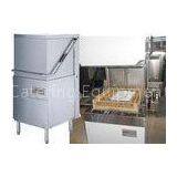 420mm Commercial Kitchen Dishwasher , 60 Racks / Hour Commercial HoodDishwasher