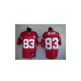 NFL Jerseys Patriots #83 Welker red with 50th patch