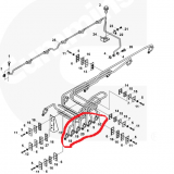Инжекторный топливопровод Cummins QSC8.3, QSL двигателя. Артикулы: 3910752, 3910753, 3910754, 3910749, 3910750, 3910751