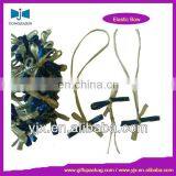 Flat Pre-tied Ribbon Elastic Bow,Satin Stretch Loop thumbnail-1