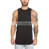 Custom Logo Wholesale 100%Polyester Cotton Printing Design Bodybuilding Fitness Mens Gym Men Tank Tops thumbnail-5