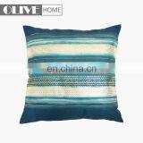 Fashionable Design Gold Stamping Ombre Striped Printing Cushion Pillow for Living Room thumbnail-1