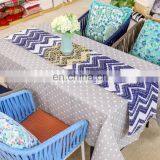 2019 Best Amazon Seller Wave Blue Digital Printed Modern Table Runner for Home Decoration thumbnail-2