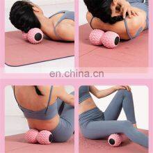 Wholesale High Quality PVC Peanut Shape Soft Thorn Fascia Ball Fitness Yoga Massage Peanut Massage Ball thumbnail-3