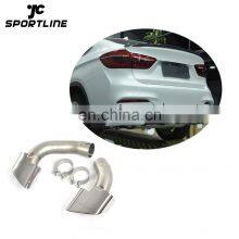 Stainless Steel F16 Exhaust Tips for BMW F16 X6 2014-2017 thumbnail-1