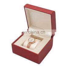 Custom Logo Modern Luxury Single Wrist Watch Box pu Leather Watch Box thumbnail-2