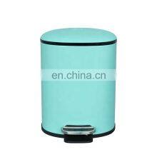 Stainless Steel 5L 12L Kitchen Waste Bin Round Hotel Rubbish Bin Home Bathroom Office Soft Closing Pedal Bin