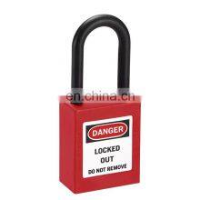 38mm Top Nylon Security Lockout Padlocks , With Master Key Best Safety Padlock
