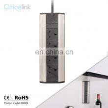 British Socket With Aluminium Housing for Kitchen Cupboard