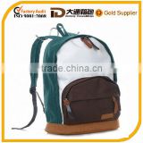 fashion canvas simpleness backpack bag ISO9001)