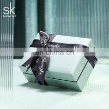 Wholesale Watch Box With Ribbon Red Green Gift Box Customized Logo Paper Wood Velvet Lining Box Sets thumbnail-5