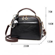 ZTSB-0071,faux Fur Tote Factory Wholesale pu Lady Single Shoulder Crossbody Small Handbag thumbnail-1