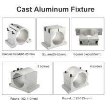 CNC Spindle Motor Fixture 65mm 80mm 85mm 100mm 125mm Cast Aluminum Mounted Round Square Spindle Mount For CNC Router Motor thumbnail-3
