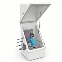 Chinesische Fabrik liefert EAC-zertifizierte beheizte GRP-Enclosure mit eingebautem Heizgerät für Outdoor-Industrieausrüstung thumbnail-2