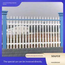 Cement Artistic Fence, Concrete Prefabricated Vase Column Fence, European-style Artistic Golden Sword Railing for Villas and Factory Areas' Enclosures thumbnail-4