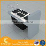 China Factory Acrylic Countertop Watch Display Spot Light Glass Display Cabinet