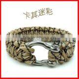 Fashion 2 Color Gold Adjustable Stainless Steel Paracord Bracelet Buckle thumbnail-6