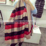 Autumn Winter Fashion Classic Scotland Plaid Acrylic Cashmere Shawl Scarf Pashmina thumbnail-5