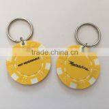 High Quality ABS Custom Poker Chip Keychain thumbnail-3