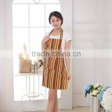 Wholesale Kitchen Accessories Printed Cotton Stripe Design Kitchen Apron thumbnail-2