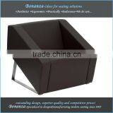 Leather Sofa With Stainless Steel Legs 833# Leather Sofa With Steel Legs, Leather Sofa Metal Legs thumbnail-2