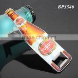 Promotion Vietnam Saigon Souvenirs Bottle Shaped Printing Stainless Steel Metal Custom Beer Shape Opener thumbnail-1
