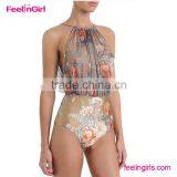 Beauty Halter Top and Bottom Beachwear thumbnail-4