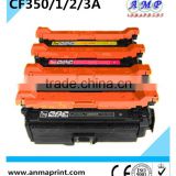 Cheapest replacement Toner Cartridge Supplier CF350/351/352/353A Laser Printer Cartridge for HP Printers bulk buy from china