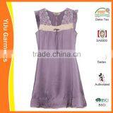 Lady Women Sexy Lace Polyester Pajama Sleeveless Sleepwear Dress thumbnail-1