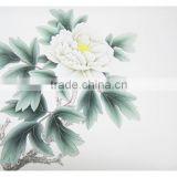Oriental modern white series of queen flower handpainted paintings