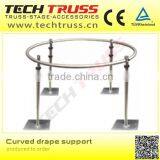 Pipe and Drape Decorations Curved