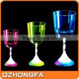 fantastic promotional glow plastic cup beer ,High luminous cup liquid activated led champagne cup