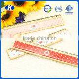 New Style Wood 15cm Ruler With 4c Paper for School