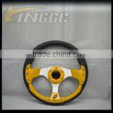 Auto Universal 13 Inch Racing Car Go-Kart Drifting Steering Wheel PU thumbnail-2