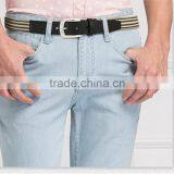 Men Pin Buckle Elastic Canvas Belt Minimalist Fashion Hit Color Knit Belt thumbnail-3