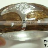YH707-7 emerald and diamond bangles