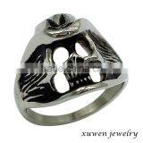 2016 Wholesale OEM Enamel Stainless Steel Men Skull Ring thumbnail-2
