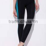 Custom Plain 88% Nylon 12% Spandex Two Tone Slim Ladies Yoga Apparel thumbnail-1