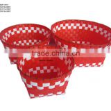 woven plastic basket