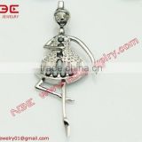 dancing girl 925 silver pendant