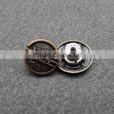 20mm Cheap Copper Plated Alloy Button for Garment thumbnail-1