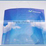 Blue Color Flexo Printed Kraft Paper Bag With Twisted Paper Handle